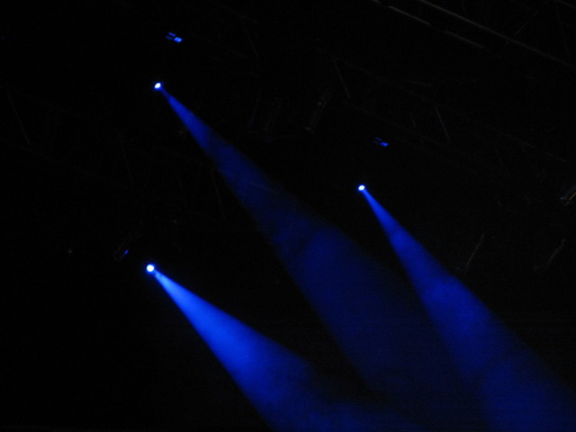 LED diodové osvětlení na koncertě